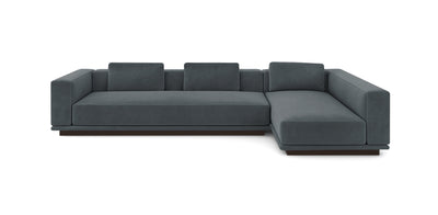 Nobu 352 Velvet L-shape Sofa