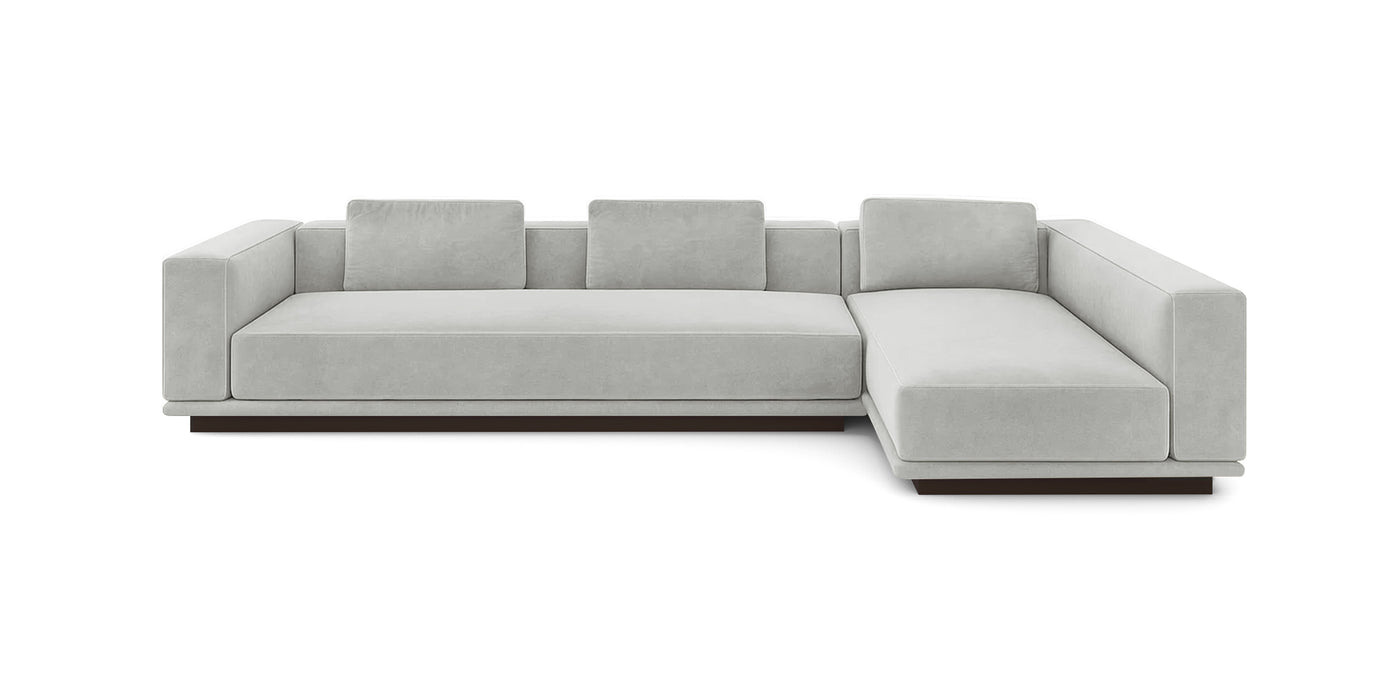 Nobu 352 Velvet L-shape Sofa