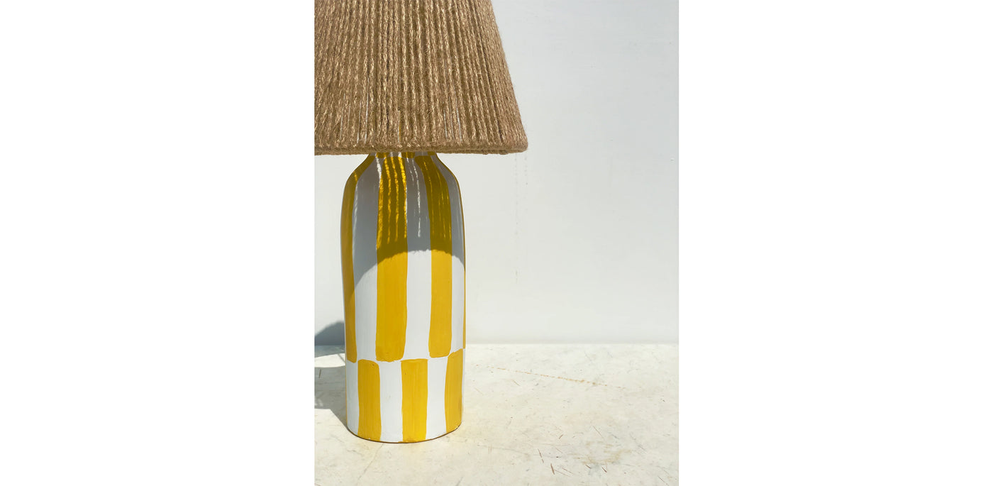 Yellow One Line or More Table Lamp