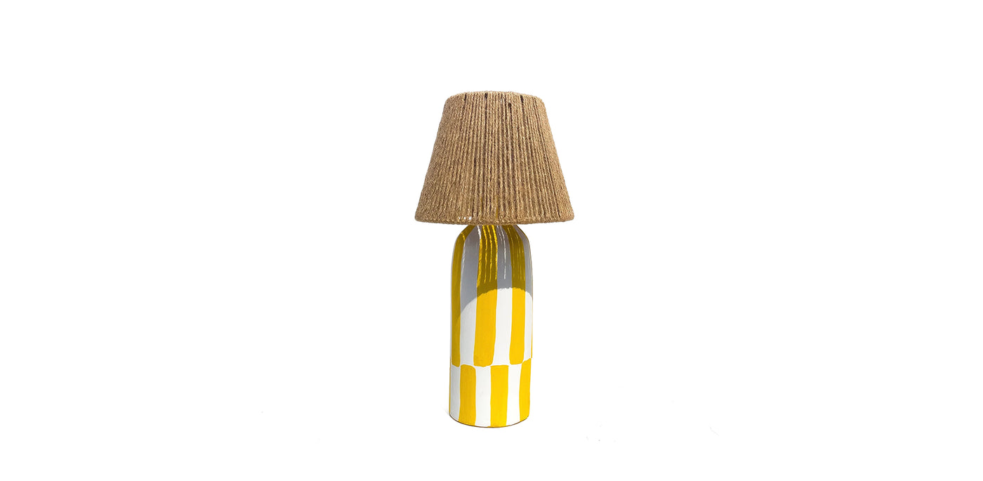 Yellow One Line or More Table Lamp