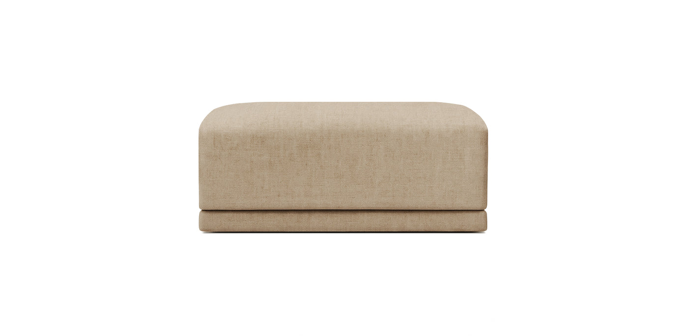 Oasis Large Linen Pouf