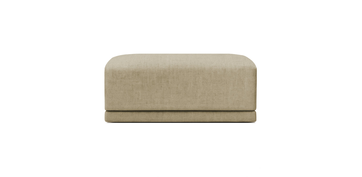Oasis Large Linen Pouf