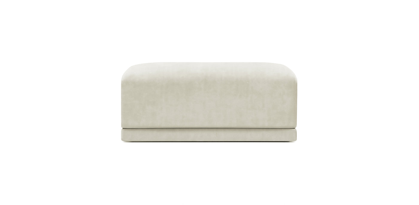 Oasis Large Velvet Pouf