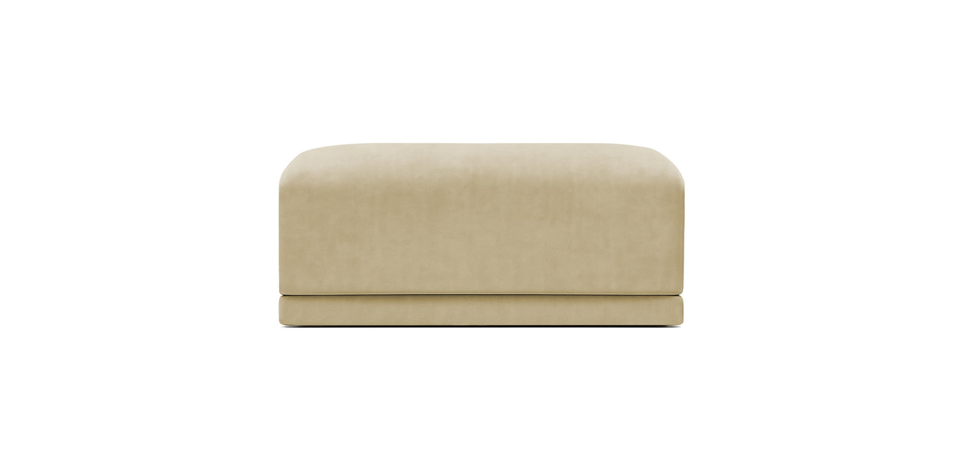 Oasis Large Velvet Pouf