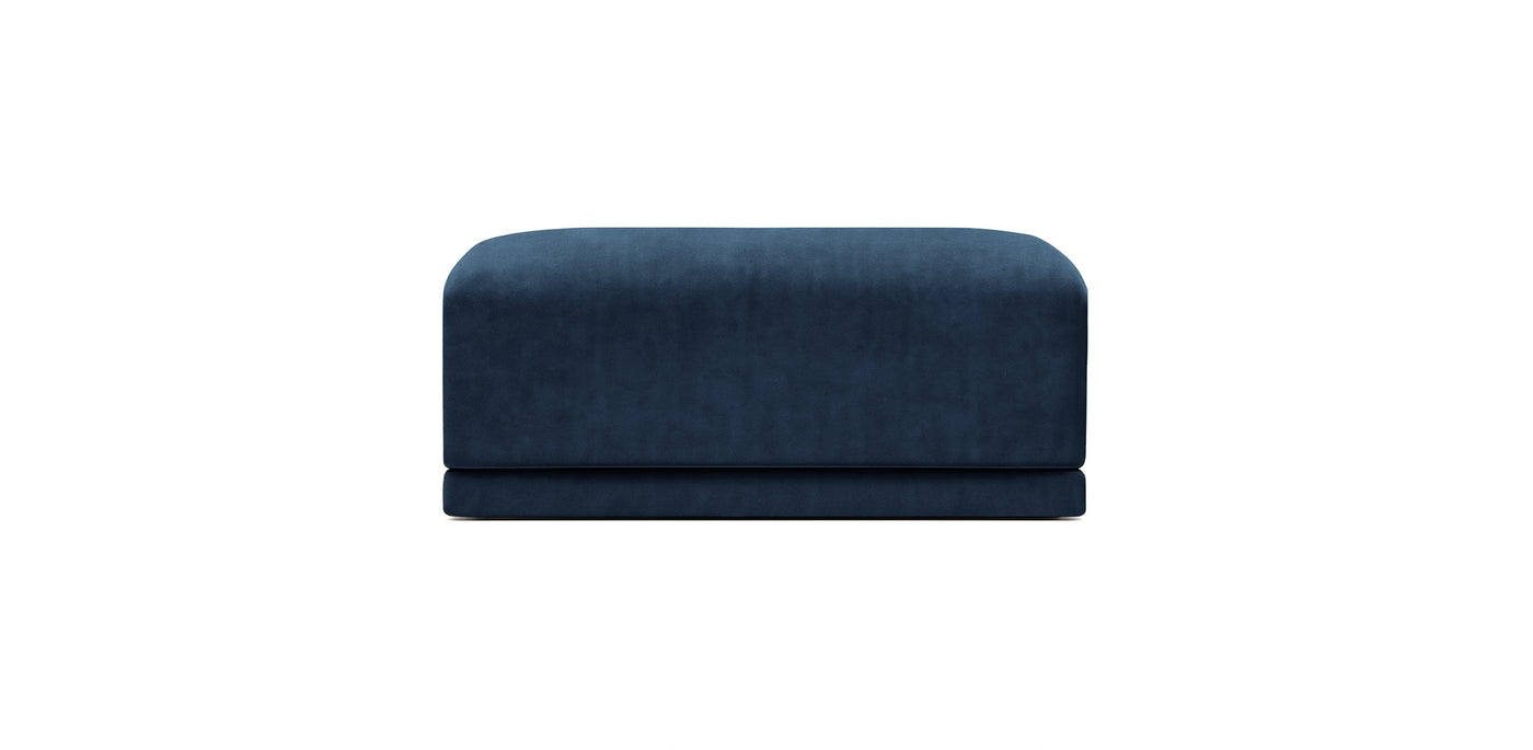 Oasis Large Velvet Pouf