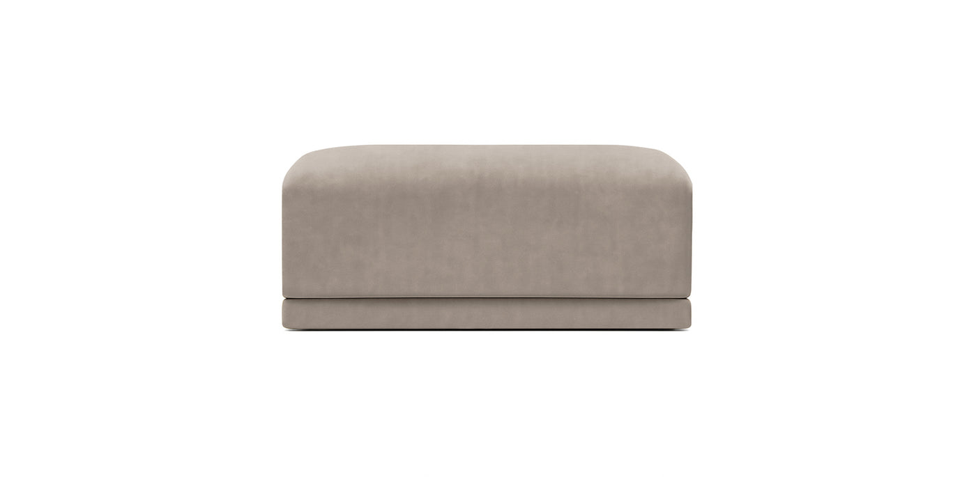 Oasis Large Velvet Pouf