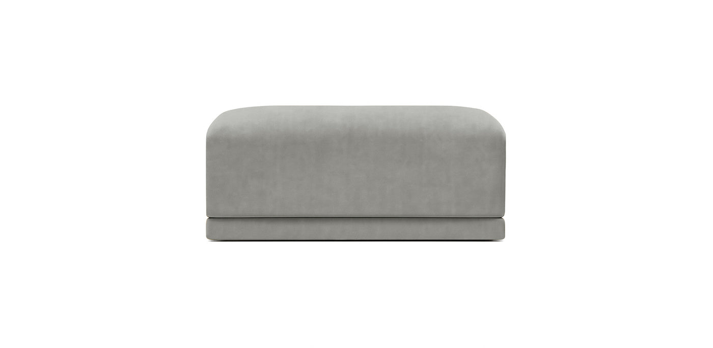 Oasis Large Velvet Pouf