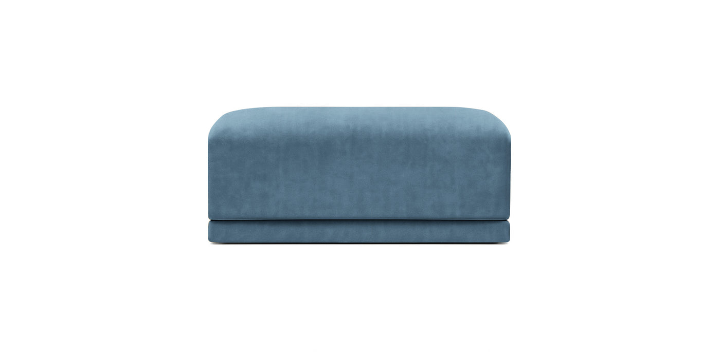 Oasis Large Velvet Pouf