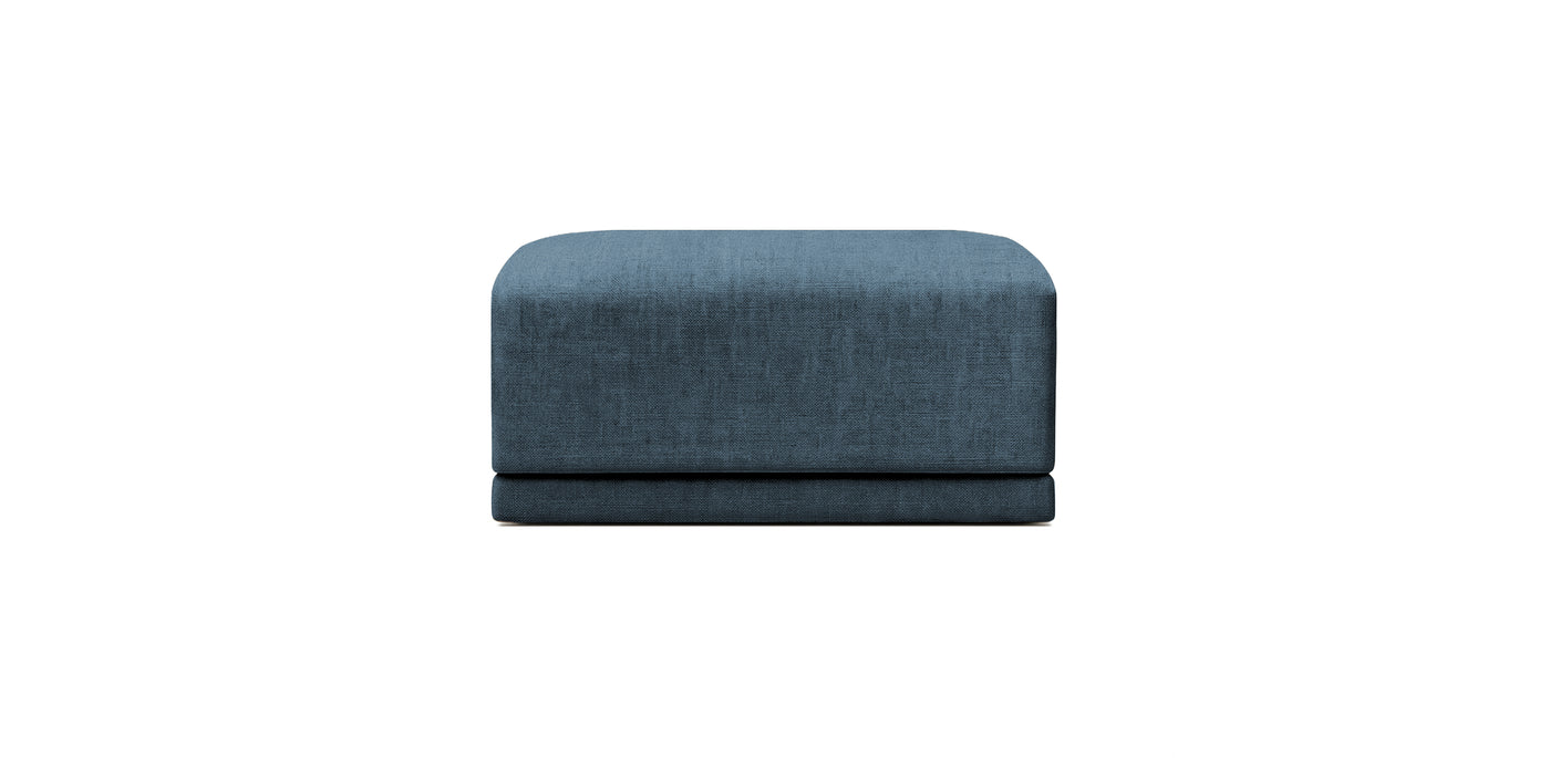 Oasis Small Linen Pouf