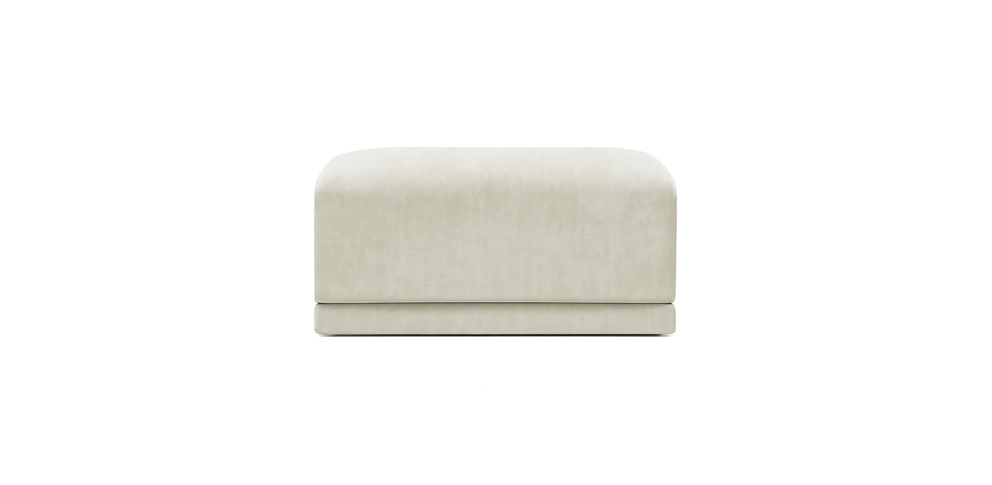 Oasis Small Velvet Pouf
