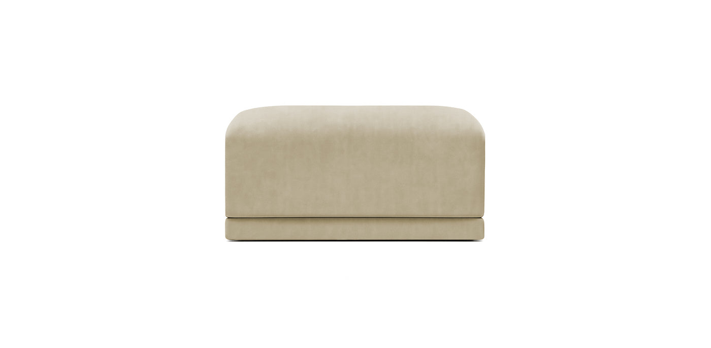 Oasis Small Velvet Pouf