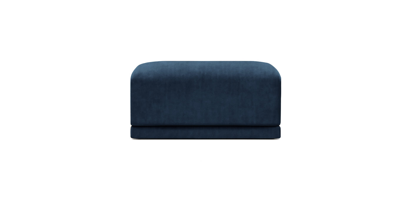 Oasis Small Velvet Pouf