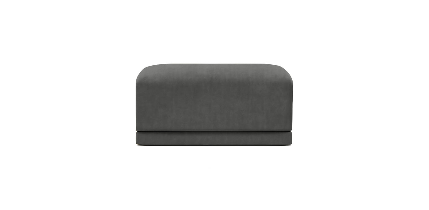 Oasis Small Velvet Pouf