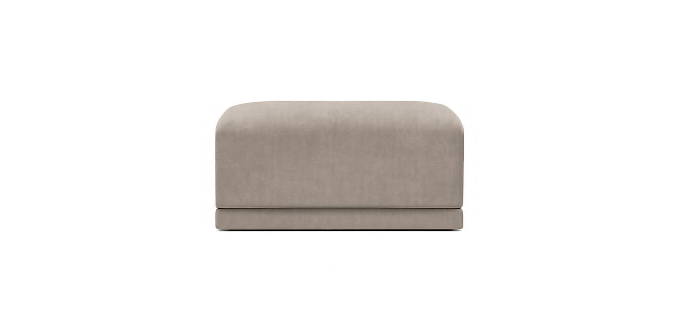 Oasis Small Velvet Pouf