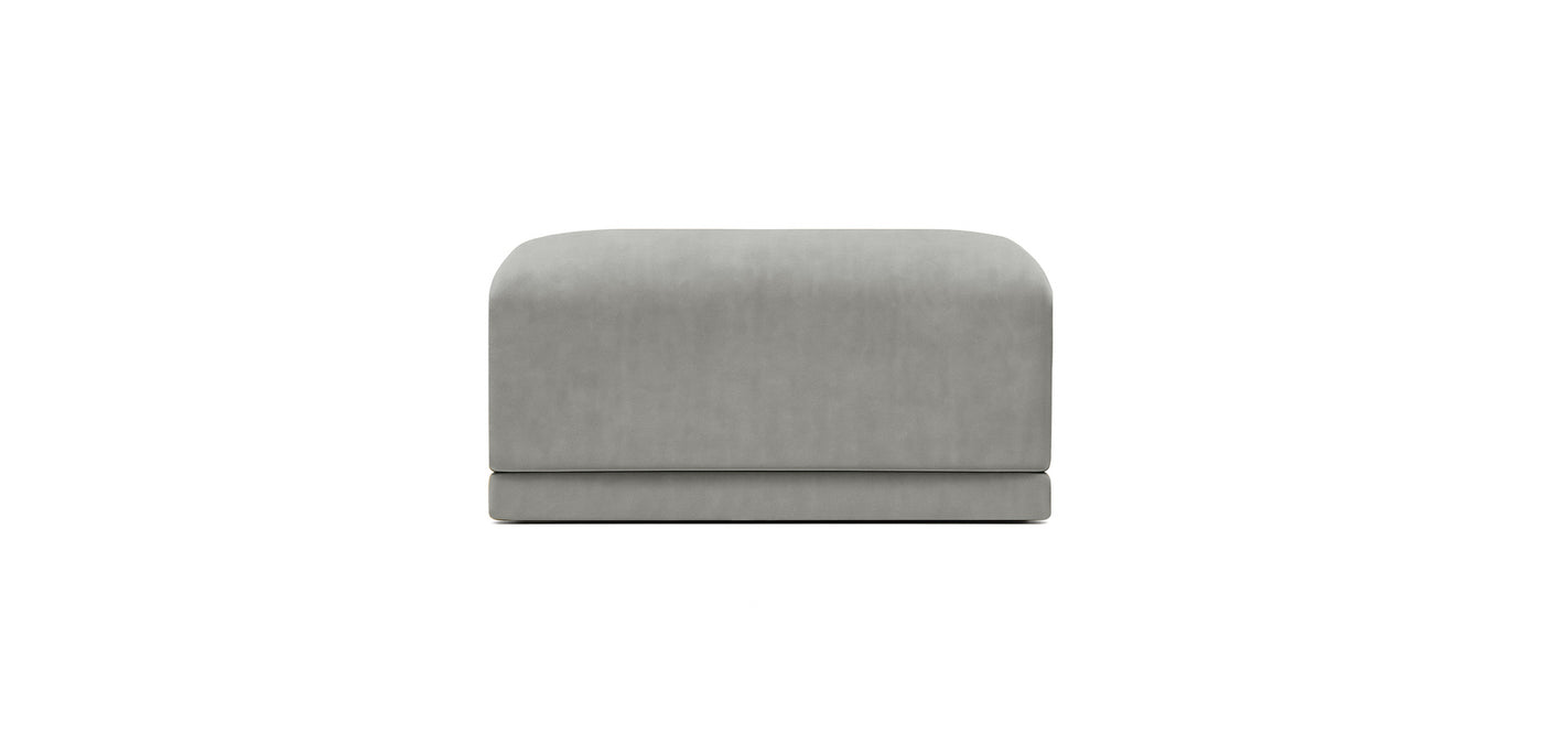 Oasis Small Velvet Pouf