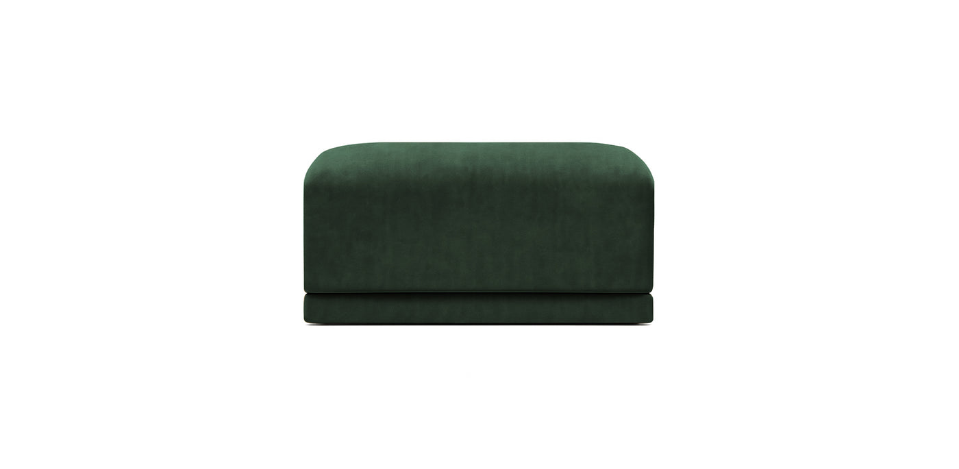 Oasis Small Velvet Pouf