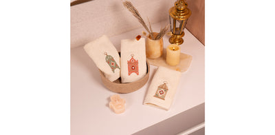 Pastel Lanterns Guest Towels Set