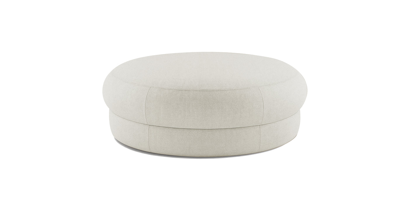 Pebbles Large Linen Pouf