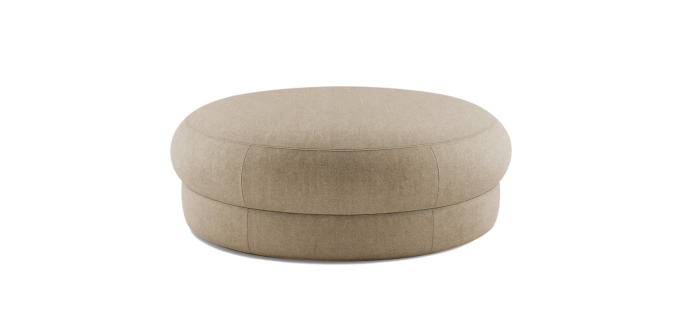 Pebbles Large Linen Pouf