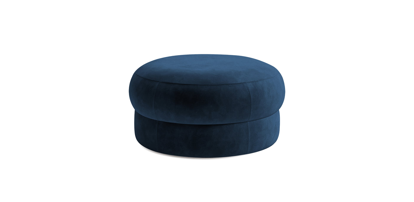 Pebbles Medium Velvet Pouf