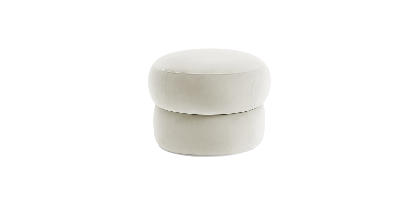 Pebbles Small Velvet Pouf