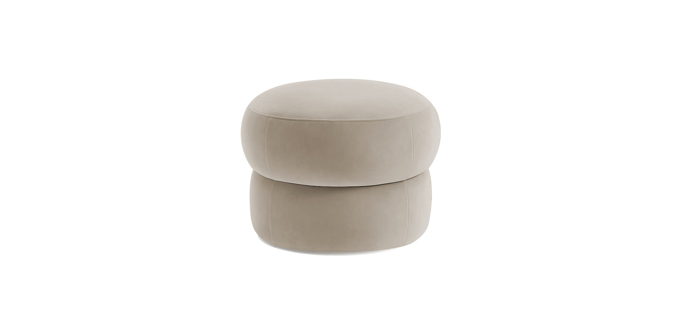 Pebbles Small Velvet Pouf