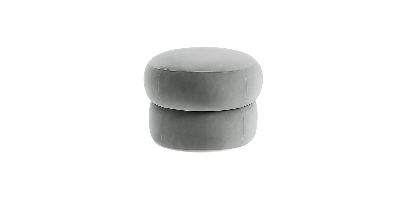 Pebbles Small Velvet Pouf