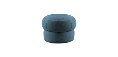 Pebbles Small Linen Pouf
