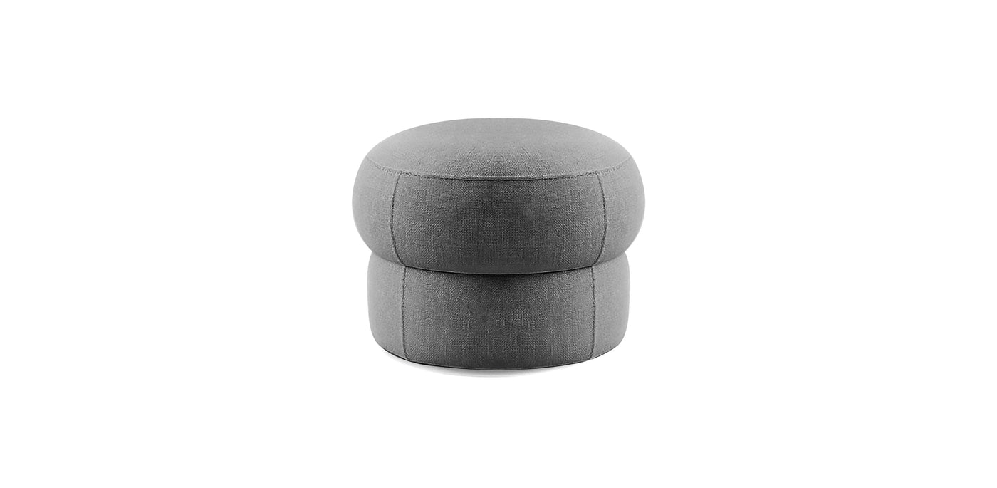 Pebbles Small Linen Pouf