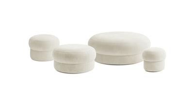 Pebbles Velvet Set Poufs