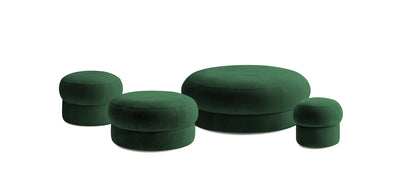 Pebbles Velvet Set Poufs