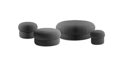 Pebbles Linen Set Poufs