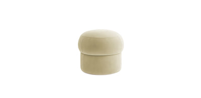 Pebbles Smallest Velvet Pouf