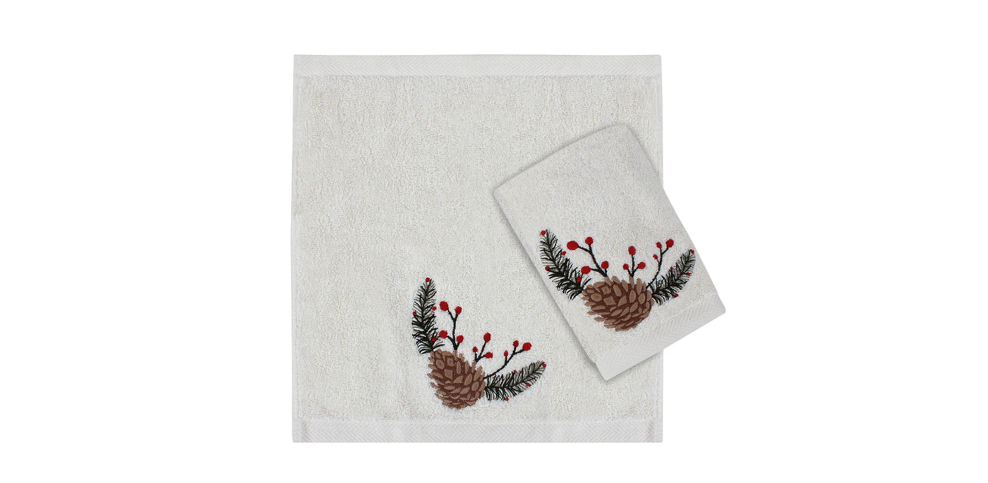 Pine Cone Guest Towels Set