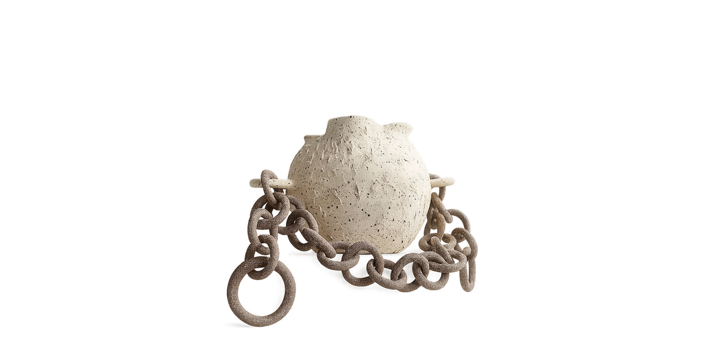 Brown Chain Vase