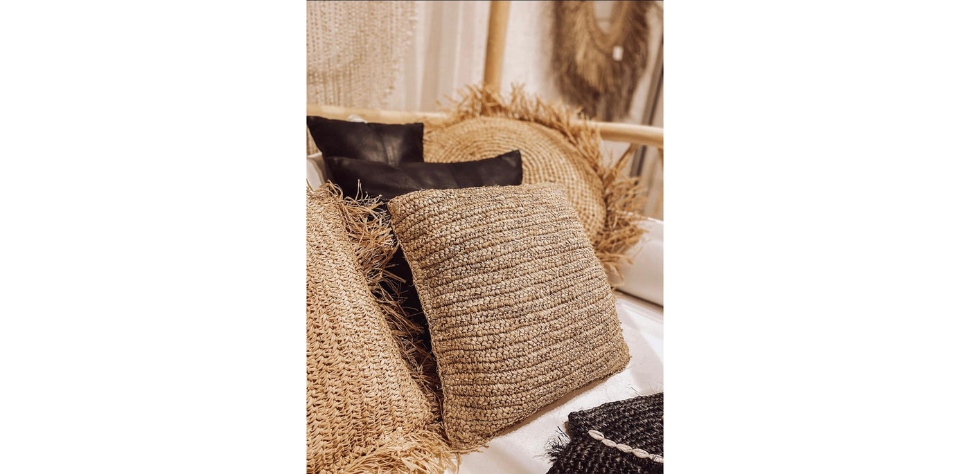 Raffia Cushion