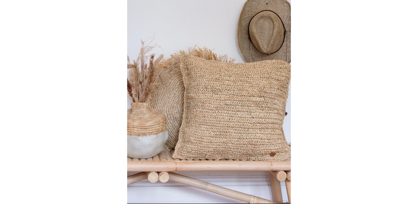 Raffia Cushion