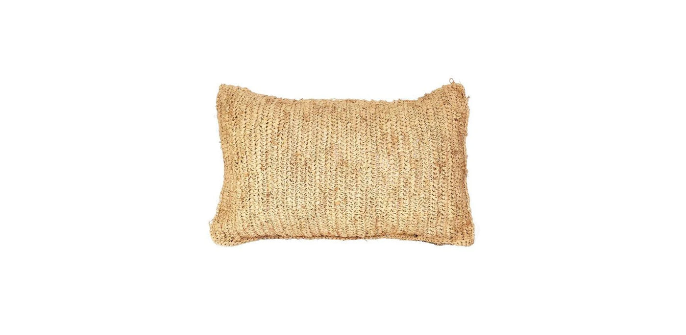 Rectangle Raffia Cushion