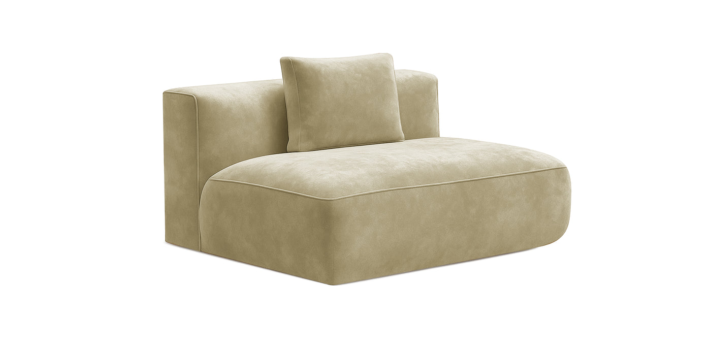 Rond Velvet Armless Chair