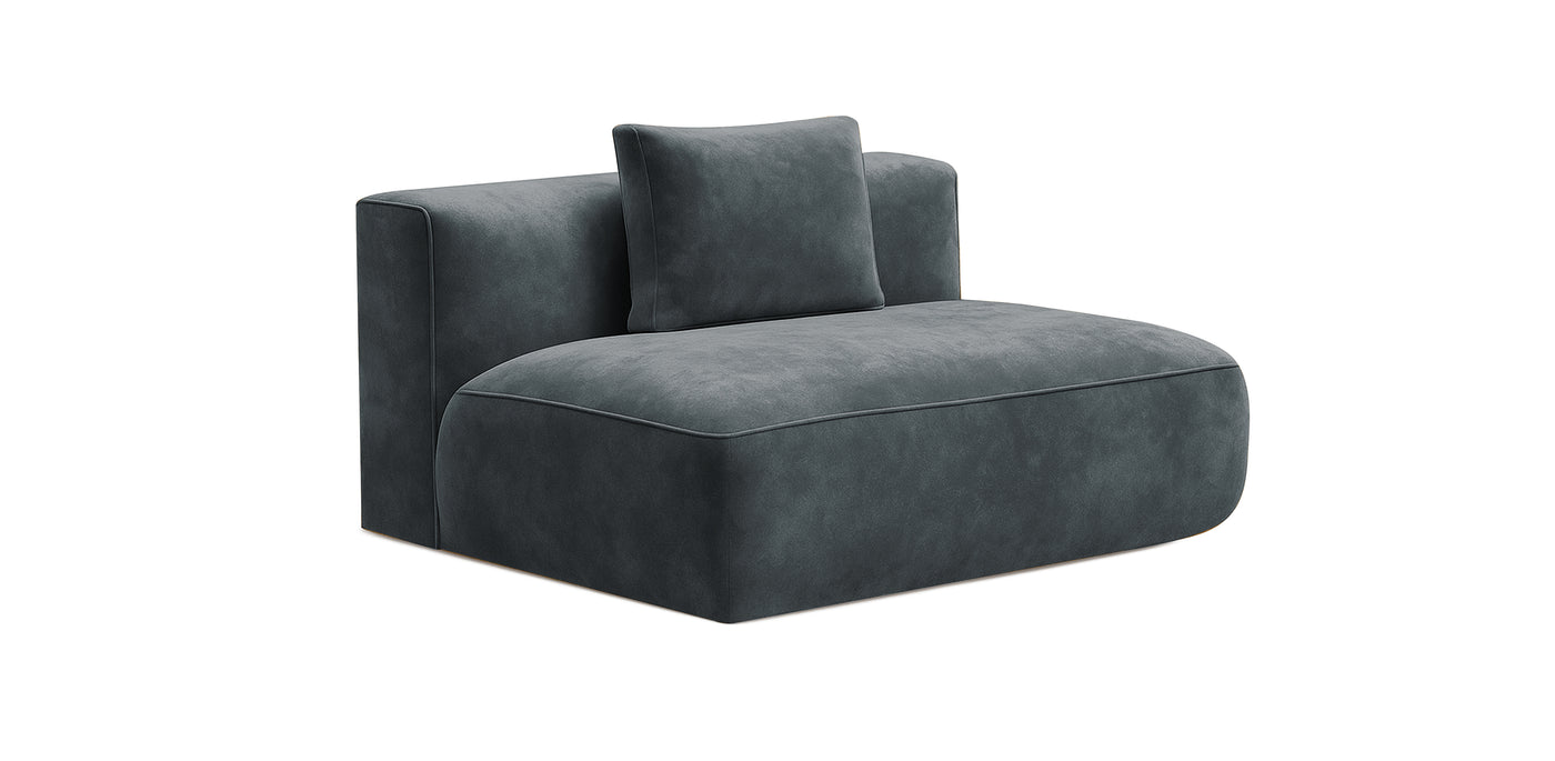 Rond Velvet Armless Chair