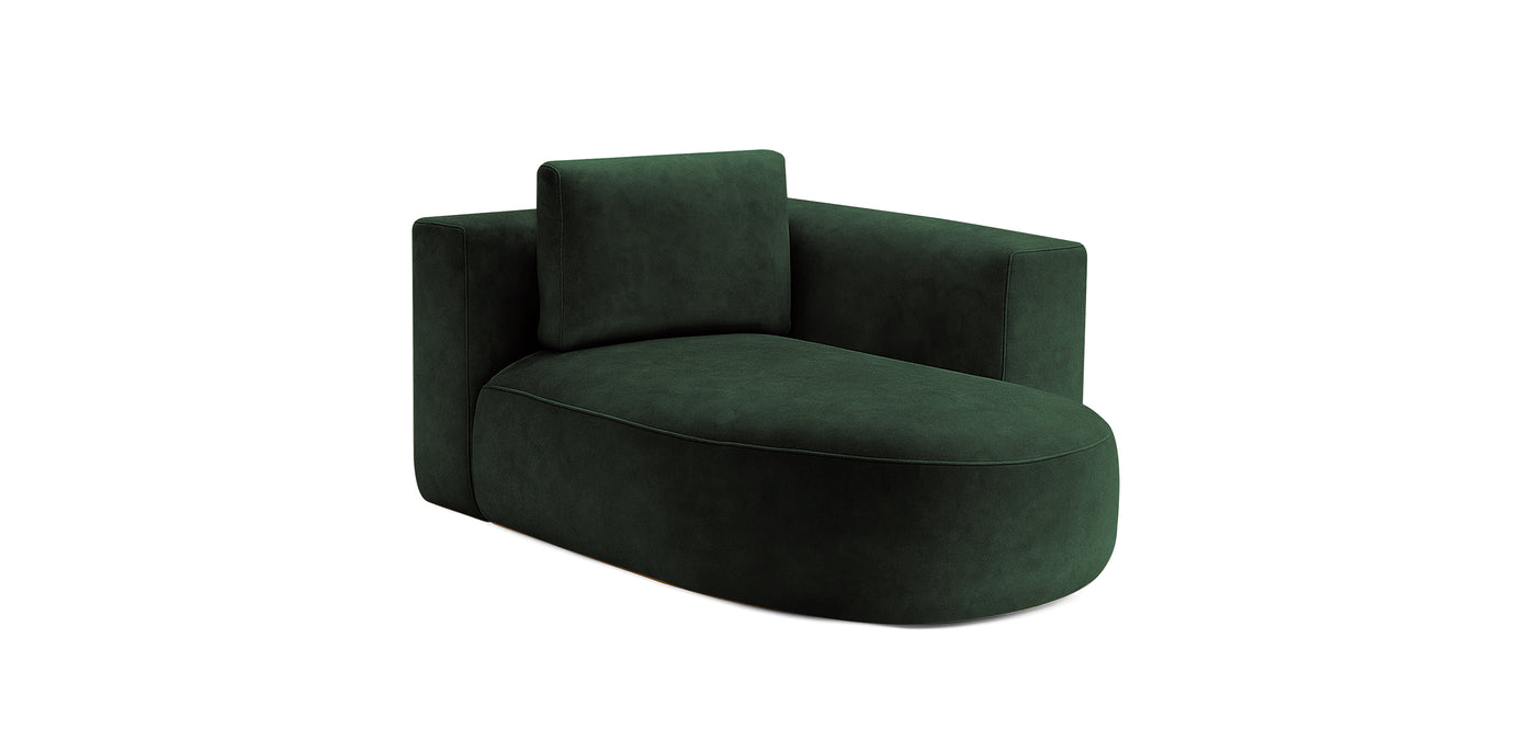 Rond Velvet Chaise Lounge