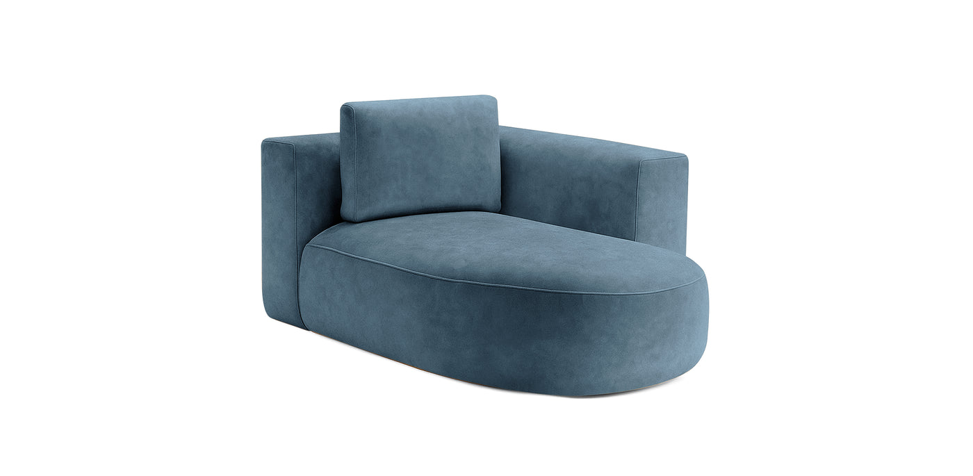 Rond Velvet Chaise Lounge