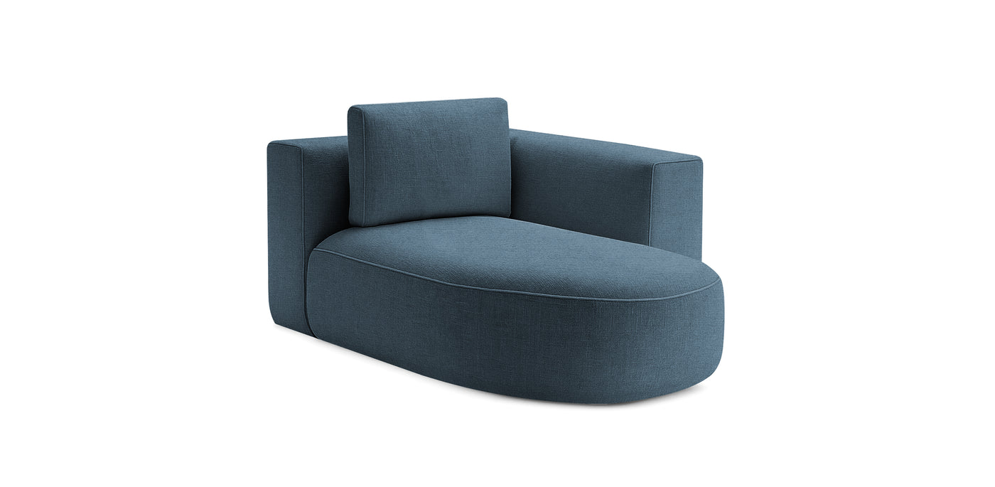 Rond Linen Chaise Lounge