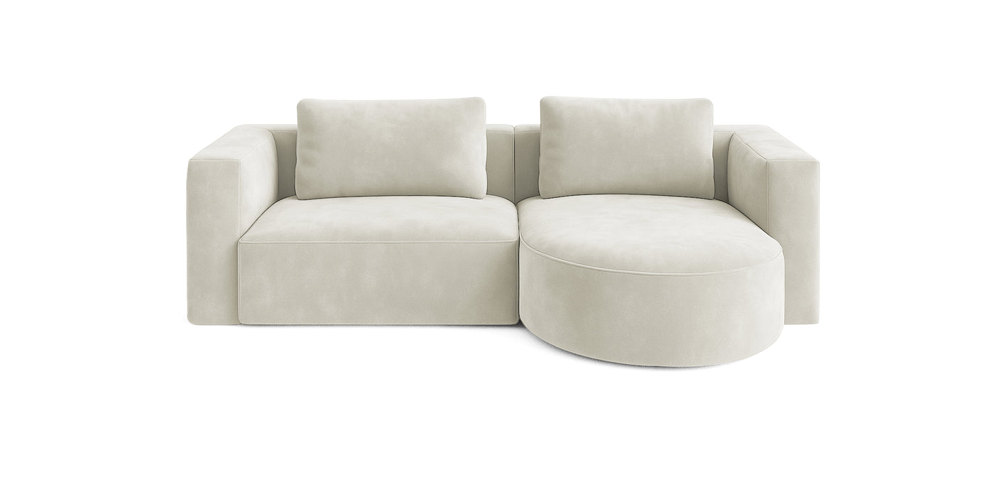 Rond 230 Velvet L-Shape Sofa