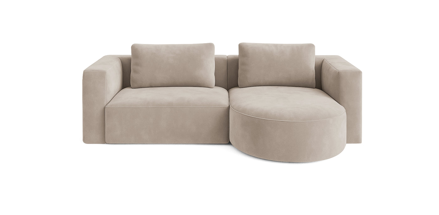 Rond 230 Velvet L-Shape Sofa