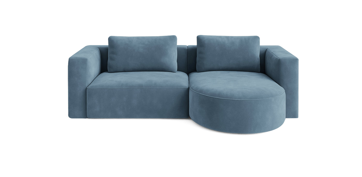Rond 230 Velvet L-Shape Sofa