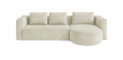 Rond 295 Velvet L-Shape Sofa
