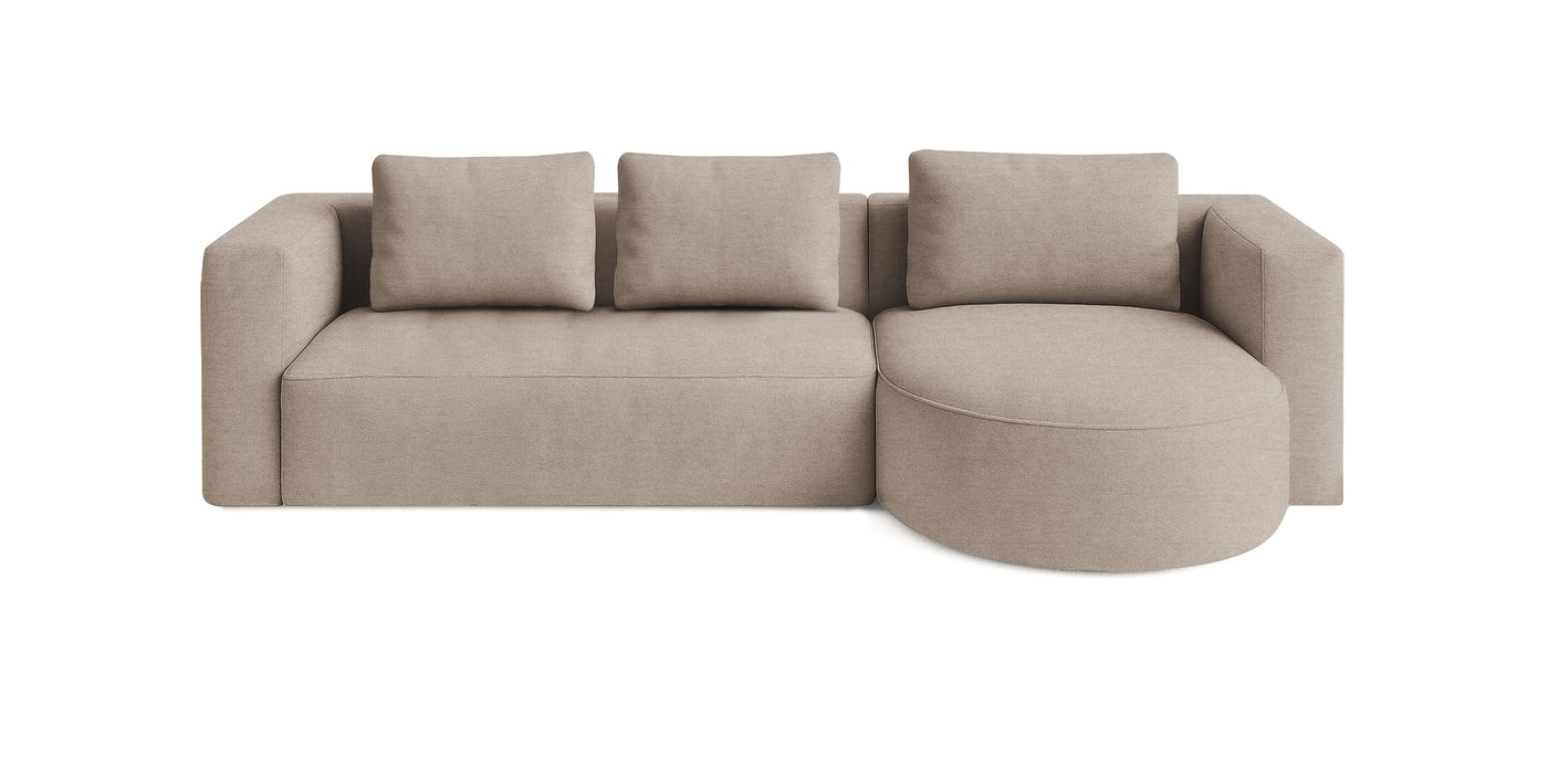 Rond 295 Linen L-Shape Sofa