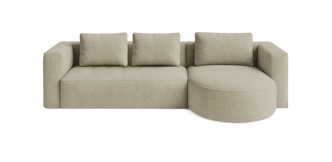 Rond 295 Linen L-Shape Sofa