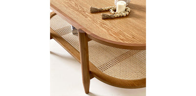 Rattan Oval Coffee Table 